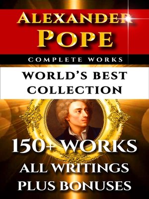 cover image of Alexander Pope Complete Works – World's Best Collection